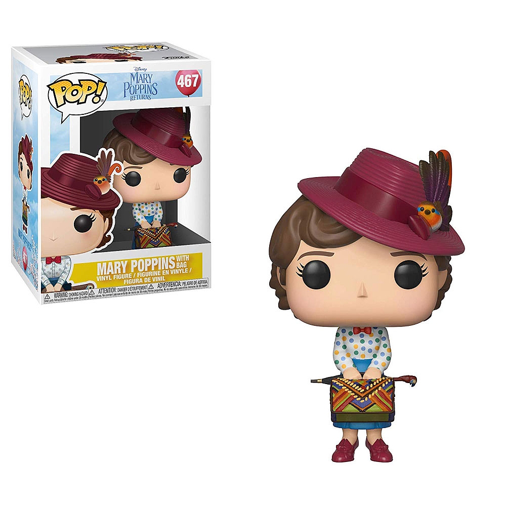 Figurine En Vinyle Mary Poppins Avec Sac De Mary Poppins Par Funko POP