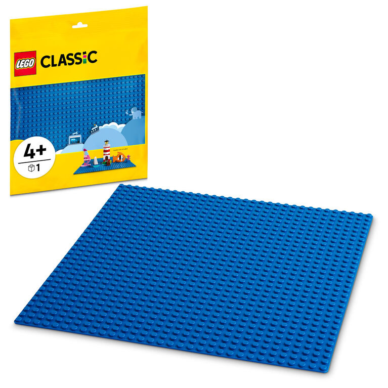 Lot de 6 Plaques de Base pour Lego Classic Compatible avec Toutes Marques -  Plaque de Base - 25.5x25.5cm, Bleu