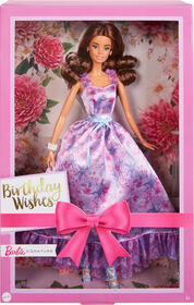 Barbie Signature Birthday Wishes Collectible Doll in Lilac Dress with Giftable Packaging