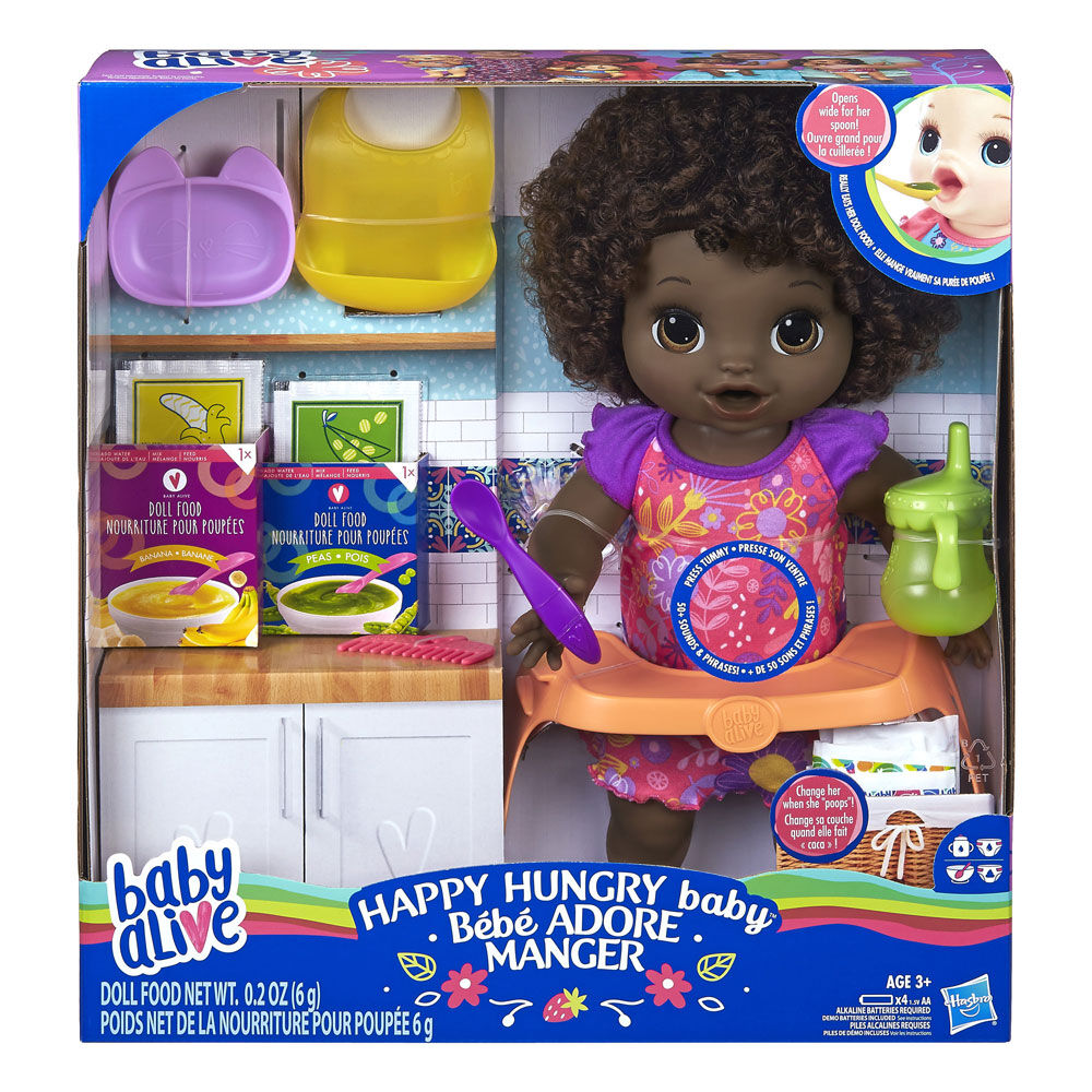baby alive black curly hair