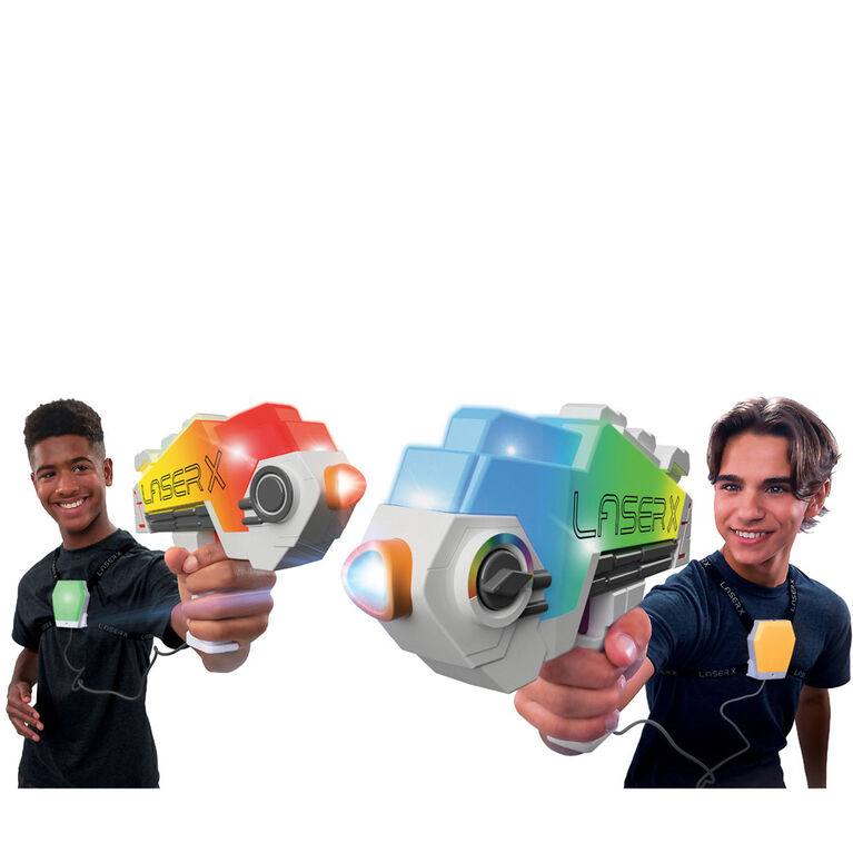 Laser x Laser Tag Blaster Double Set - Recommended for Ages 6 Years and up