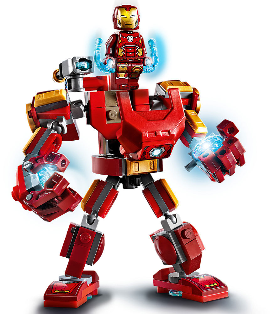 lego avengers iron man robot