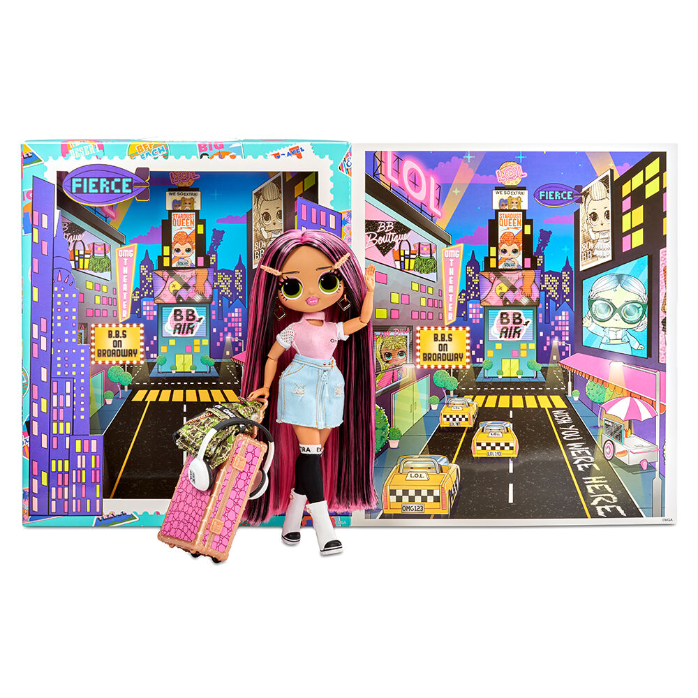 LOL Surprise OMG World Travel City Babe Fashion Doll with 15