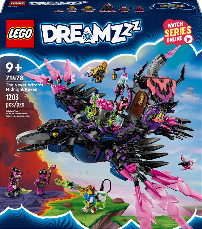 Jouet LEGO DREAMZzz Le corbeau de nuit de la Sorcière des cauchemars 71478