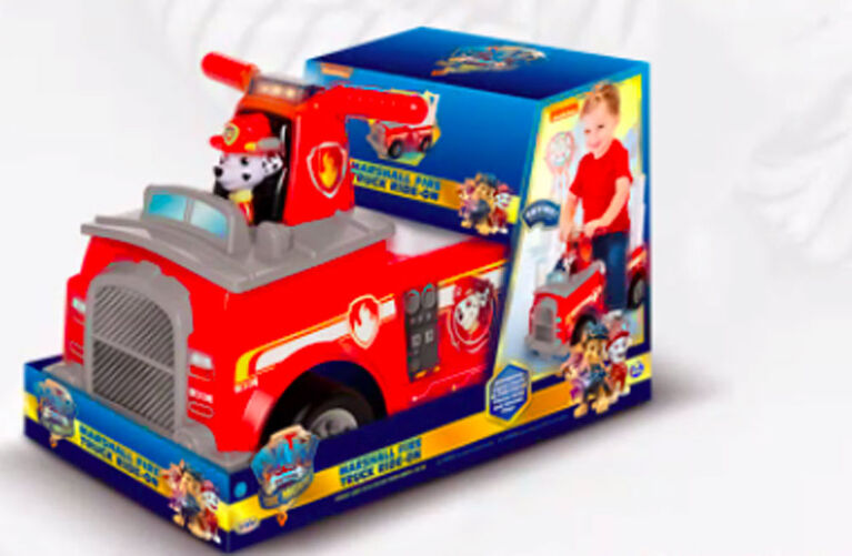 Paw Patrol Fire Truck Ride On Marshall Toys R Us Canada