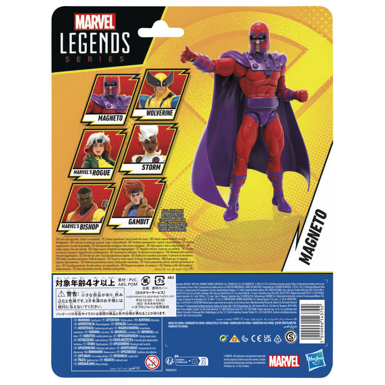 Hasbro Marvel Legends Series Magneto, X-Men '97 6 Inch Marvel Legends Action Figures