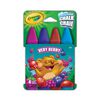 Crayola - Craies pour trottoir - Very Berry - 4 couleurs - Les couleurs varient