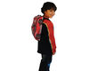Hot Wheels ZipBin 45 Car Crash Red Racer Backpack w/ Car