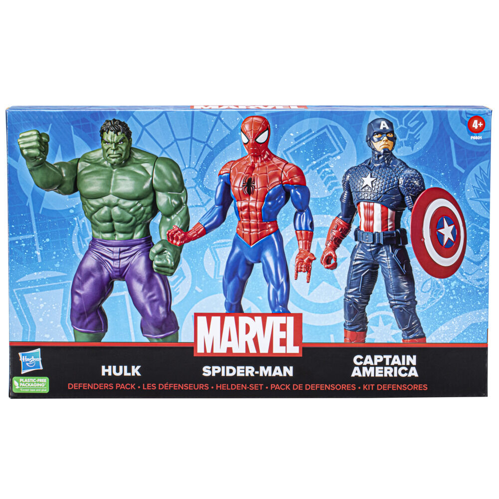 Marvel Mighty Hero Series Defenders Pack 9.5 Inch Action Figures