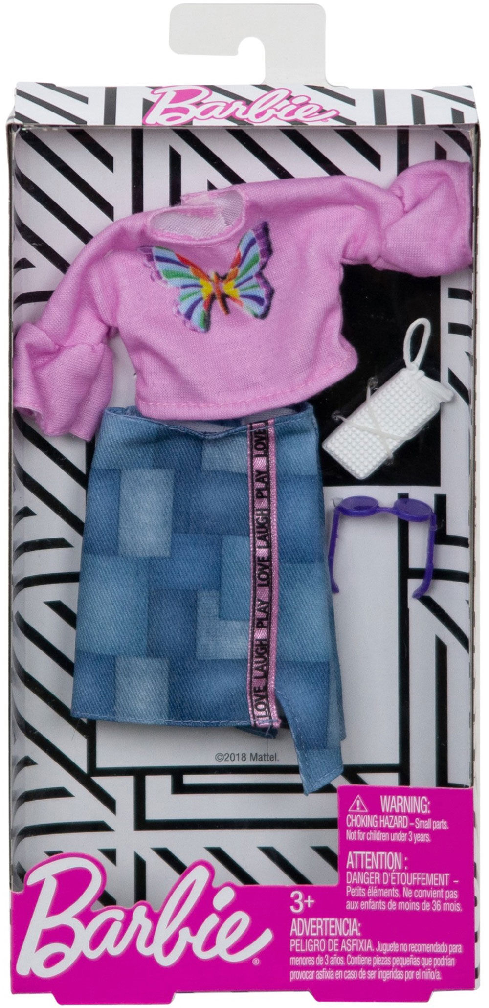 Other Contemp Barbie Clothing Barbie Complete Look Fashion Pack Outfit Butterfly Top Denim Skirt Dolls Bears Sc Uat Com - barbie roblox outfits 2020