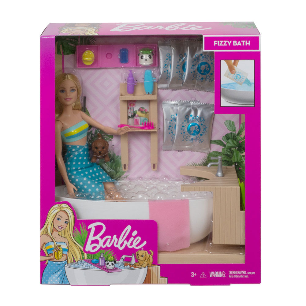 barbie in bathroom