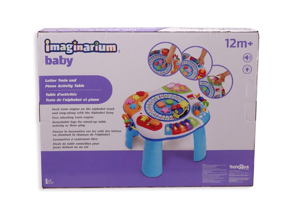 baby activity table with train