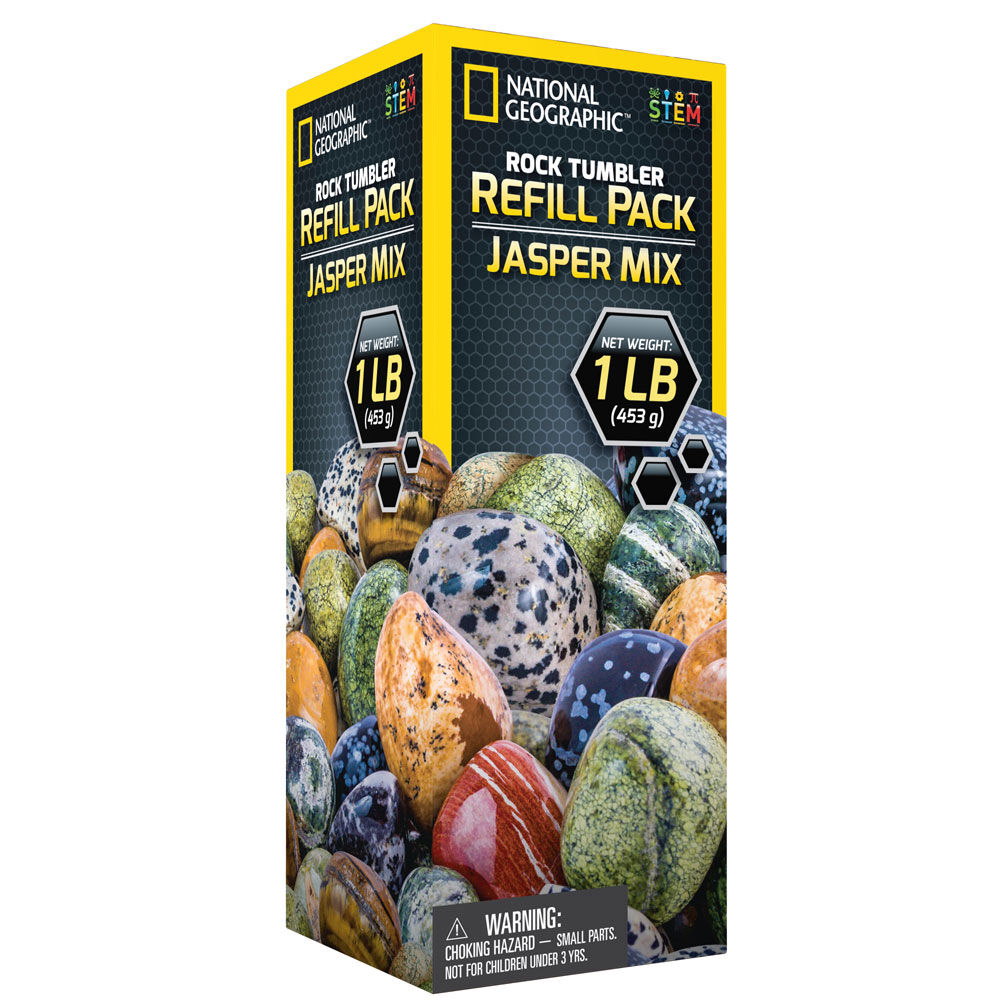 National Geographic Rock Tumbler Refill Pack - Jasper mix