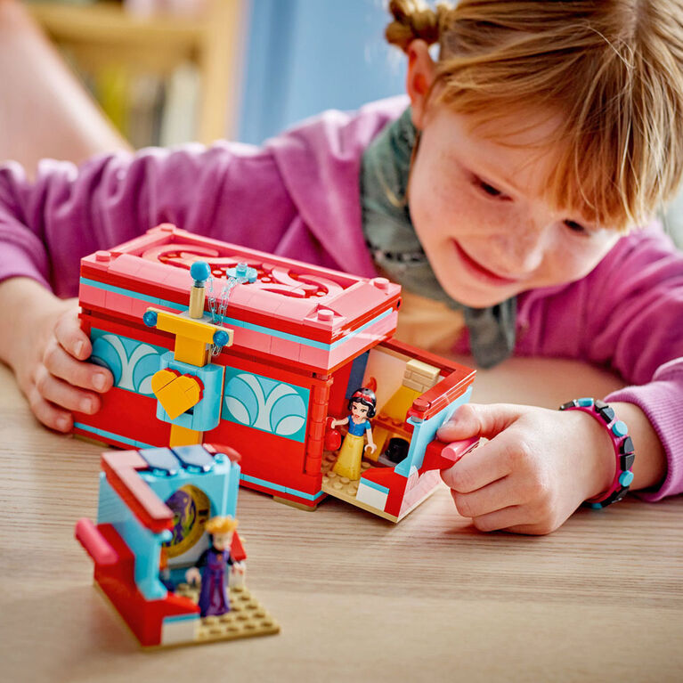 LEGO Disney Snow White's Jewelry Box Building Toy with Disney Bracelet 43276