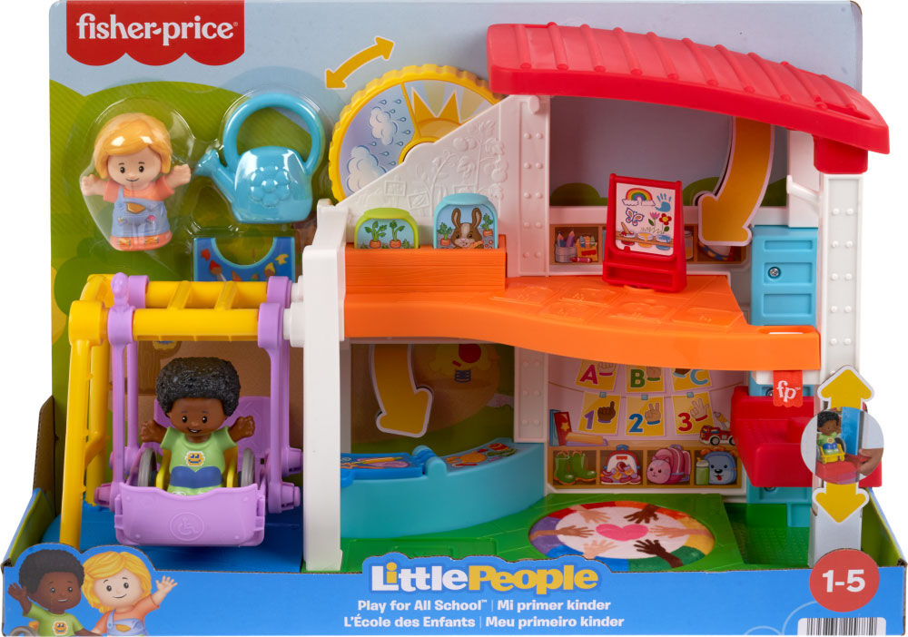 Fisher Price Little People Play for All School Toddler Playset with Figures Accessories