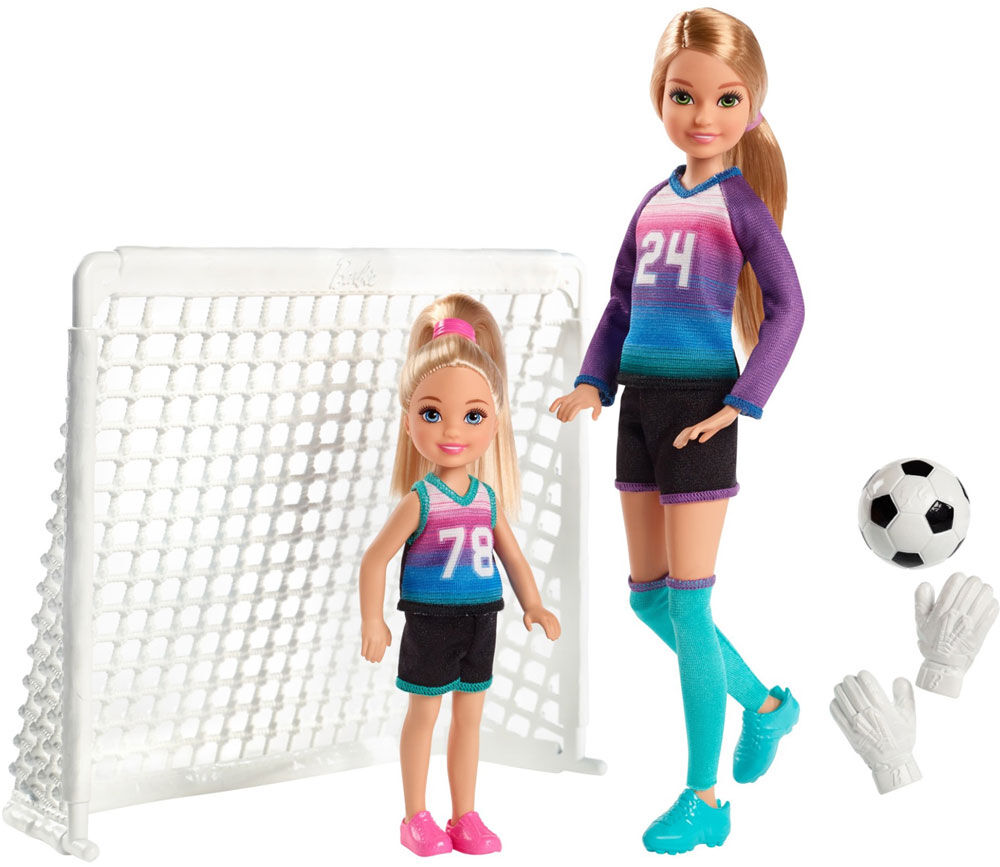 barbie soccer set