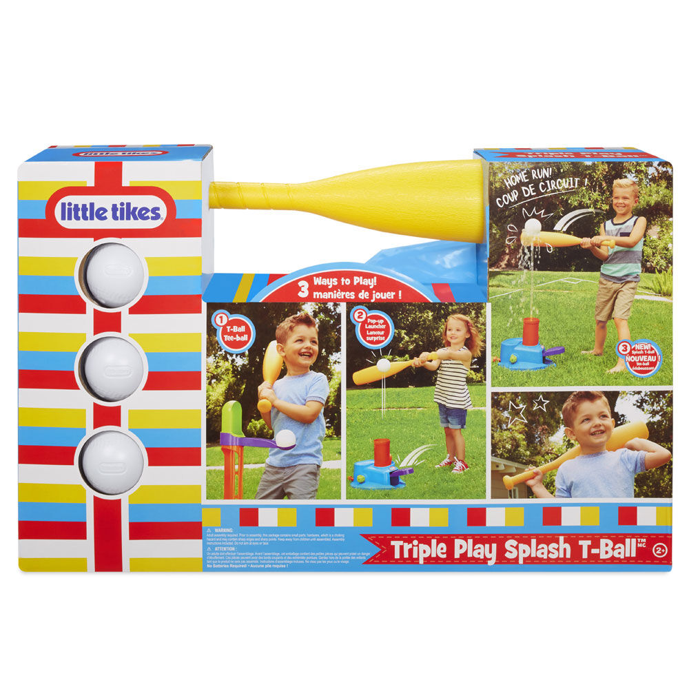 Little Tikes 3-in-1 Triple Splash T-Ball Set with 3 balls | Toys R