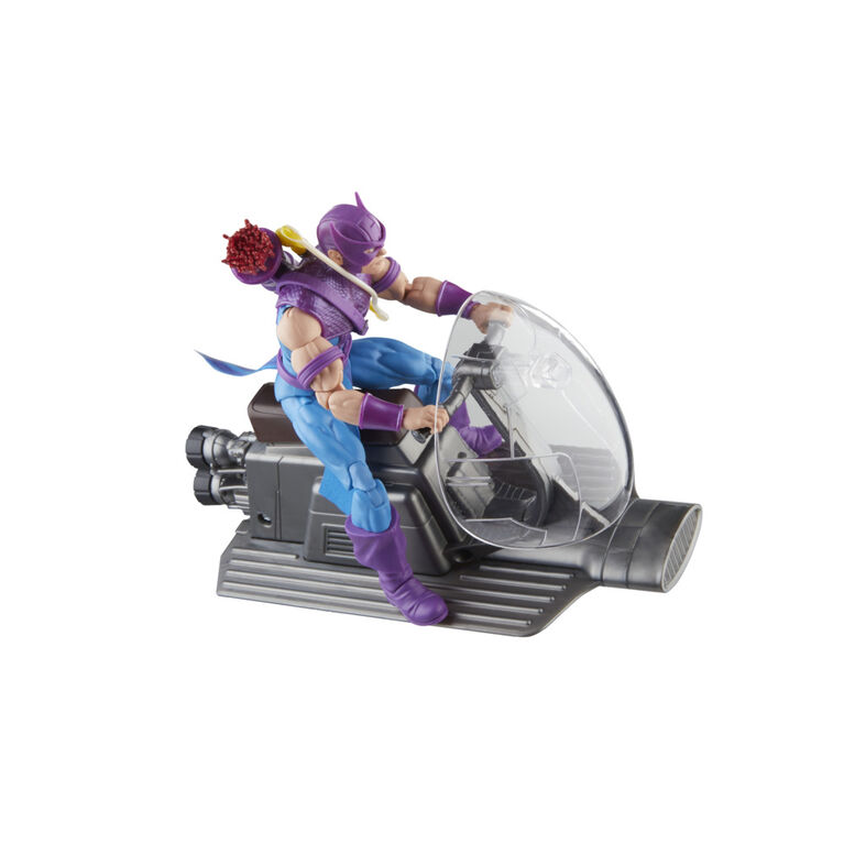 Hasbro Marvel Legends Series Hawkeye with Sky-Cycle Avengers 60th Anniversary Collectible 6 Inch Action Figure