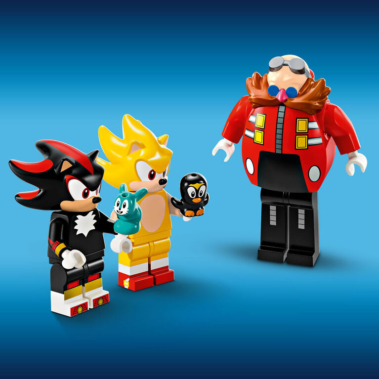 LEGO Sonic the Hedgehog: Super Sonic vs. Egg Drillster Gaming Toy with Shadow and Dr. Eggman, 76999