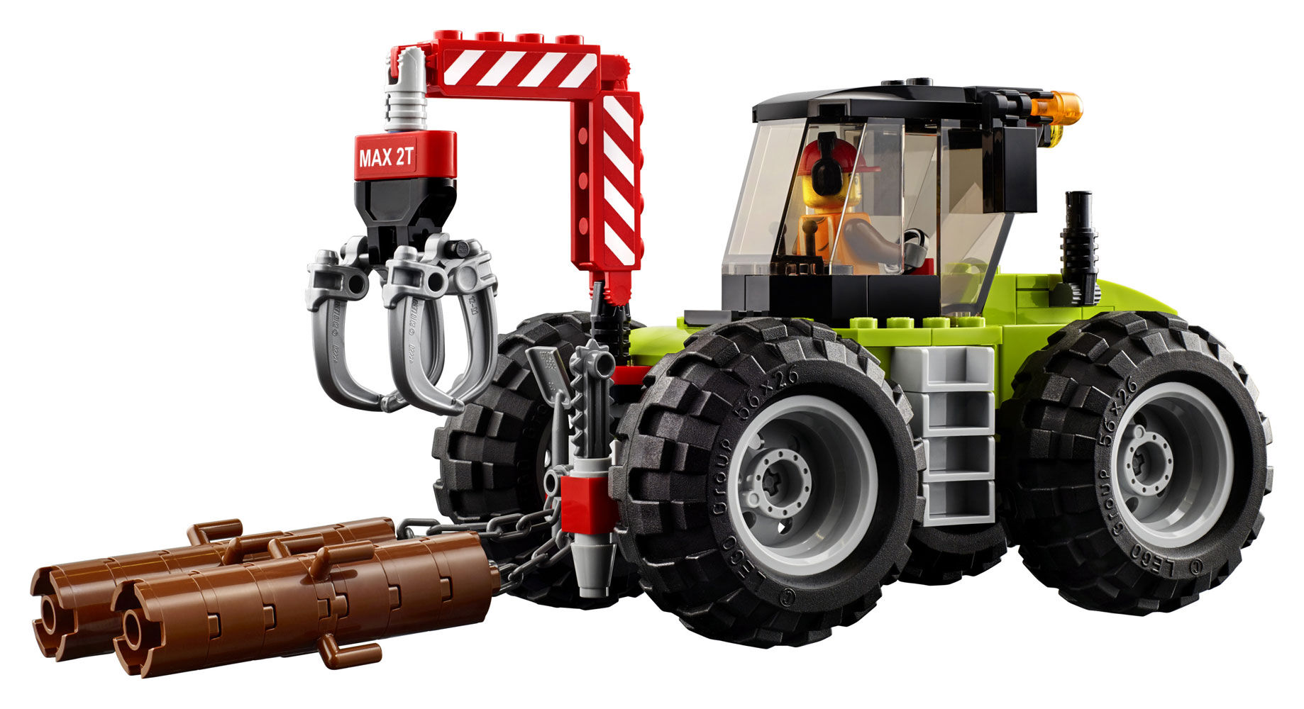 tracteur forestier lego