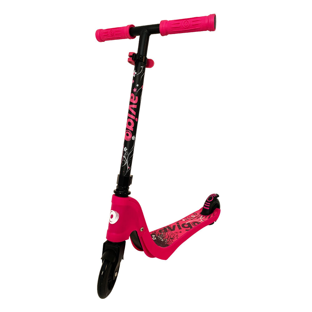 Pink razor scooter with light clearance up wheels