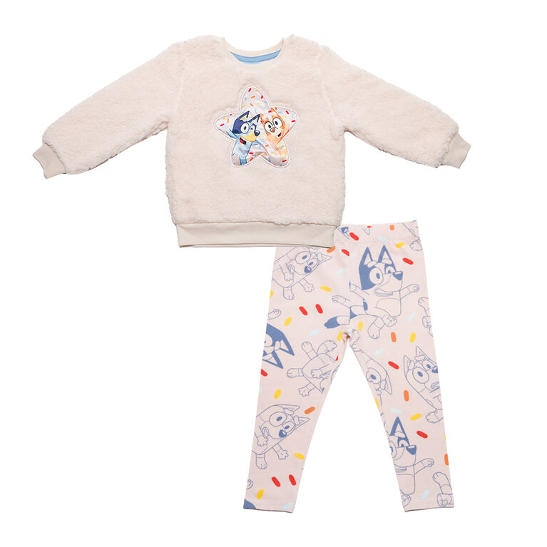 Bluey - 2 Piece Combo Set - Off White - Size 4T - Toys R Us Exclusive