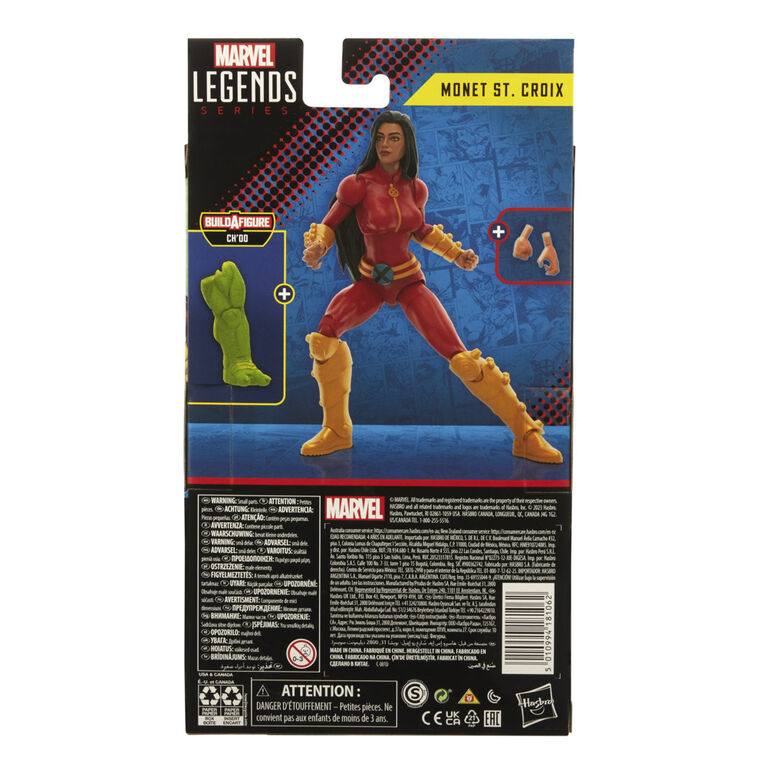 Hasbro Marvel Legends Series: Monet St. Croix Generation X comics, X-Men Marvel Legends Action Figure, 6"