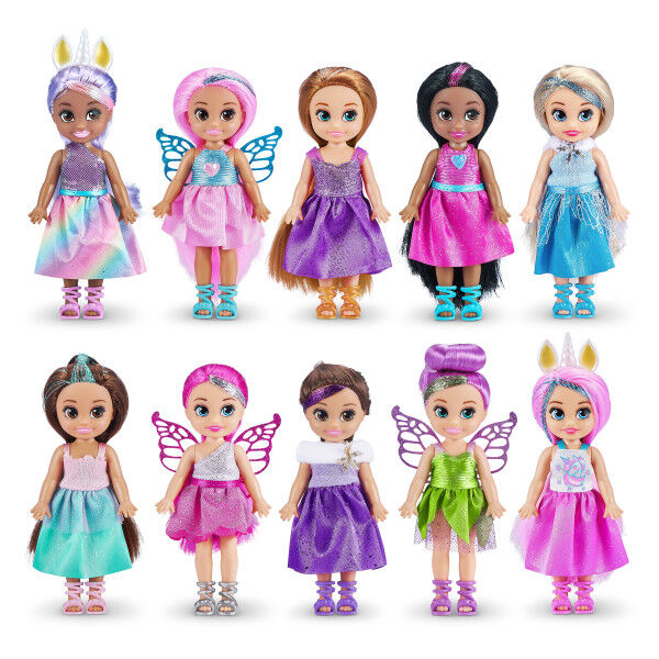 Zuru Sparkle Girlz Little Friends Set of 10 Dolls (Styles May Vary