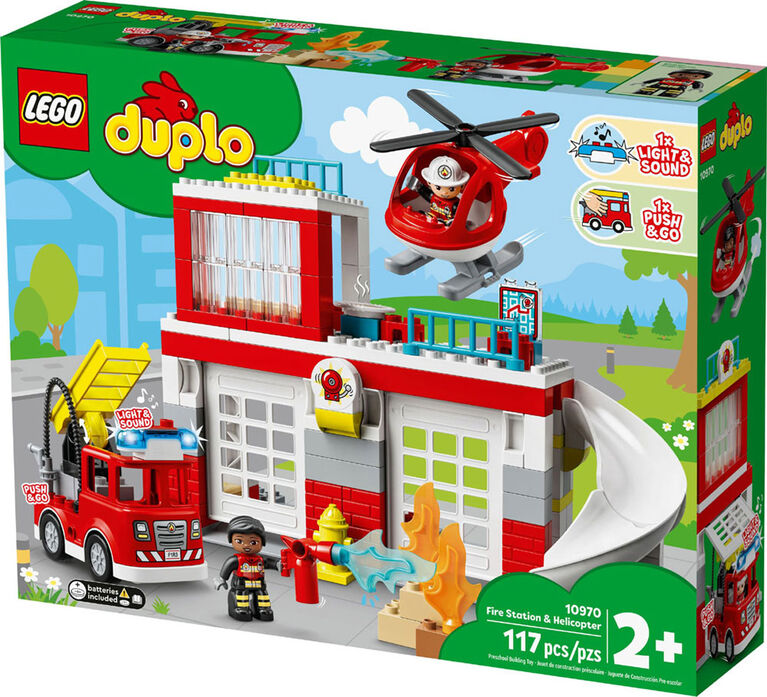 LEGO® 10970 - La caserne et l'hélicoptère des pompiers - LEGO® DUPLO®  Rescue