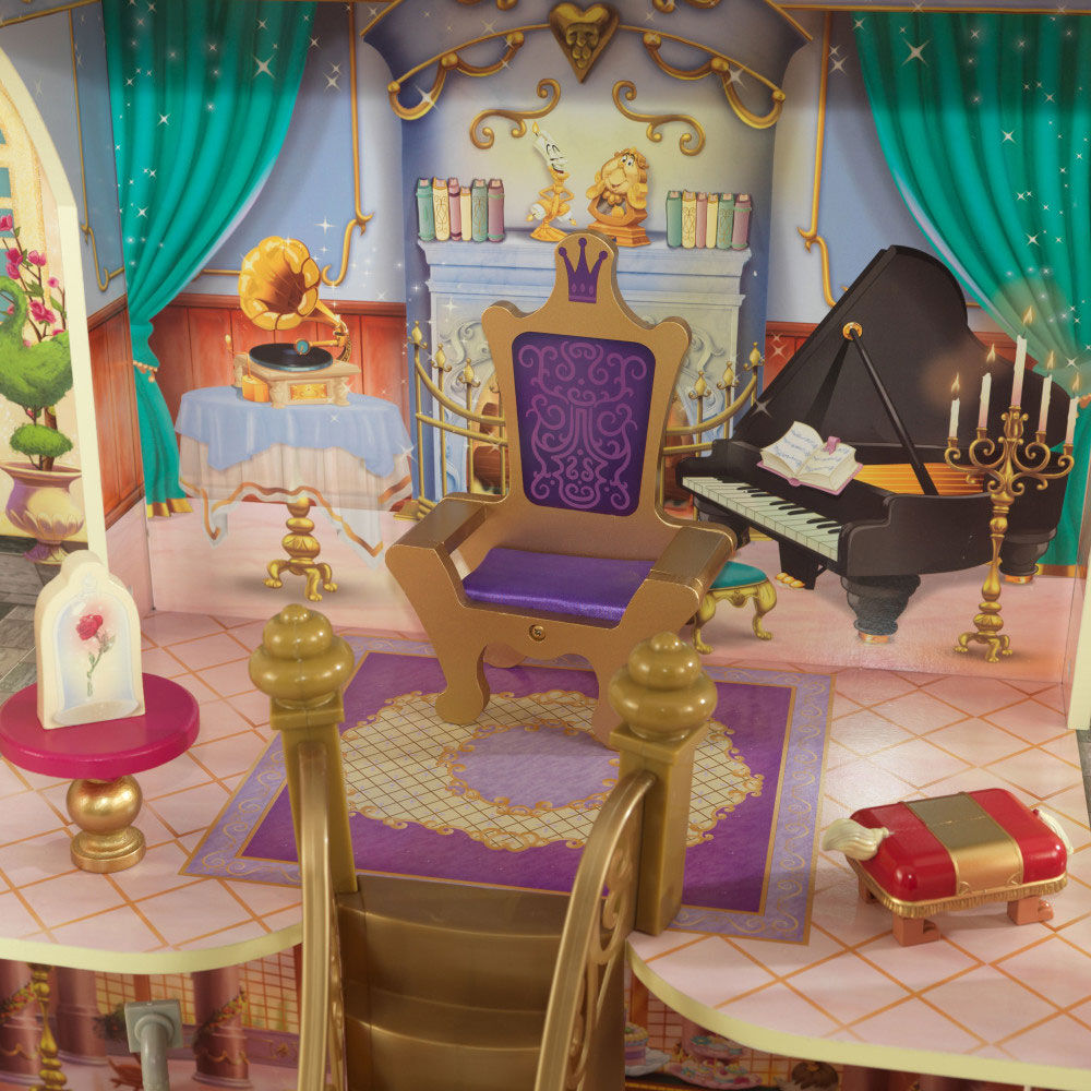 kidkraft disney princess belle enchanted dollhouse