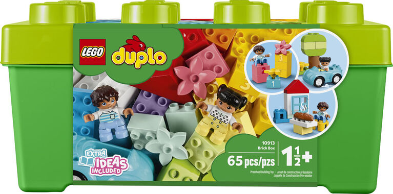 LEGO DUPLO Classic Brick Box Building Set - Features Storage  Organizer, Toy Car, Number Bricks, Build, Learn, and Play, Great Gift  Playset for Toddlers, Boys, and Girls Ages 18+ Months, 10913 