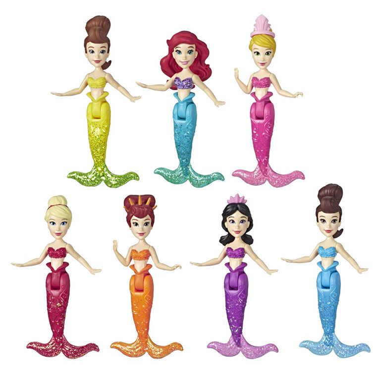 Disney Princess Ariel And Sisters Dolls 7 Pack Of Mermaid Dolls Toys R Us Canada 