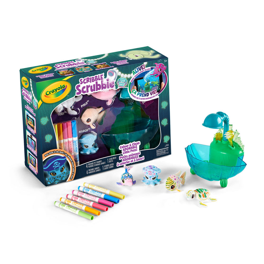 Crayola Scribble Scrubbie Ocean Pets Glow Lagoon Tub Set | Toys R