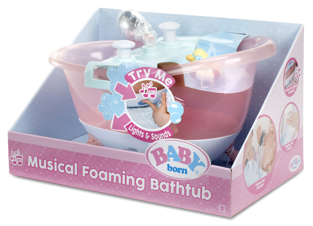 baby born musical foaming bathtub