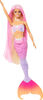 Barbie Malibu Poupée Sirène à changement de couleur, dauphin, acc.