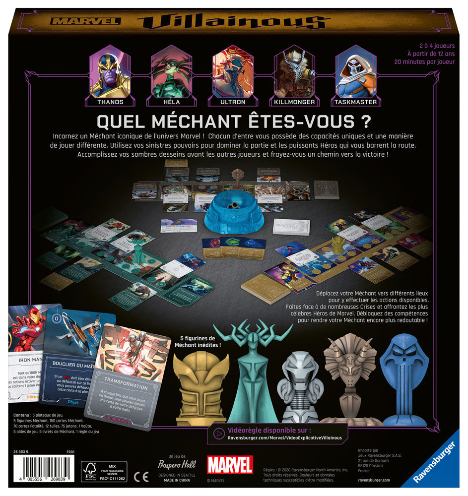 Ravensburger Marvel Villainous: Infinite Power Game - French Edition