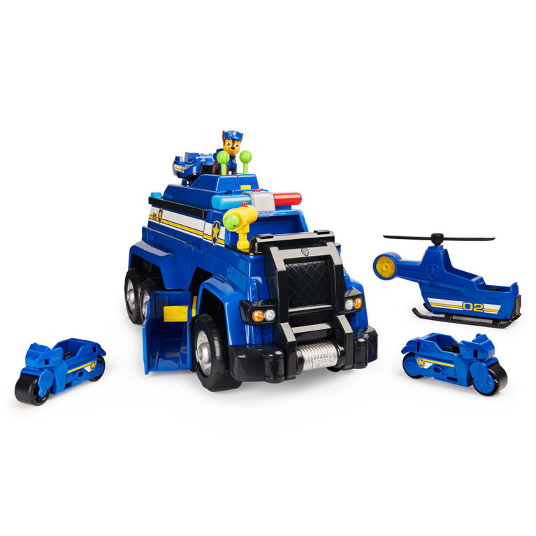 PAW Patrol, Chase's 5-in-1 Ultimate Cruiser with Lights and Sounds