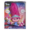 DreamWorks Trolls World Tour - Dancing Hair Poppy Interactive Talking Singing Doll with Moving Hair - French Edition