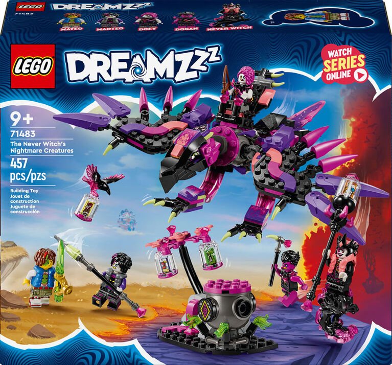 LEGO DREAMZzz The Never Witch's Nightmare Creatures, Animal Toy Set, 71483