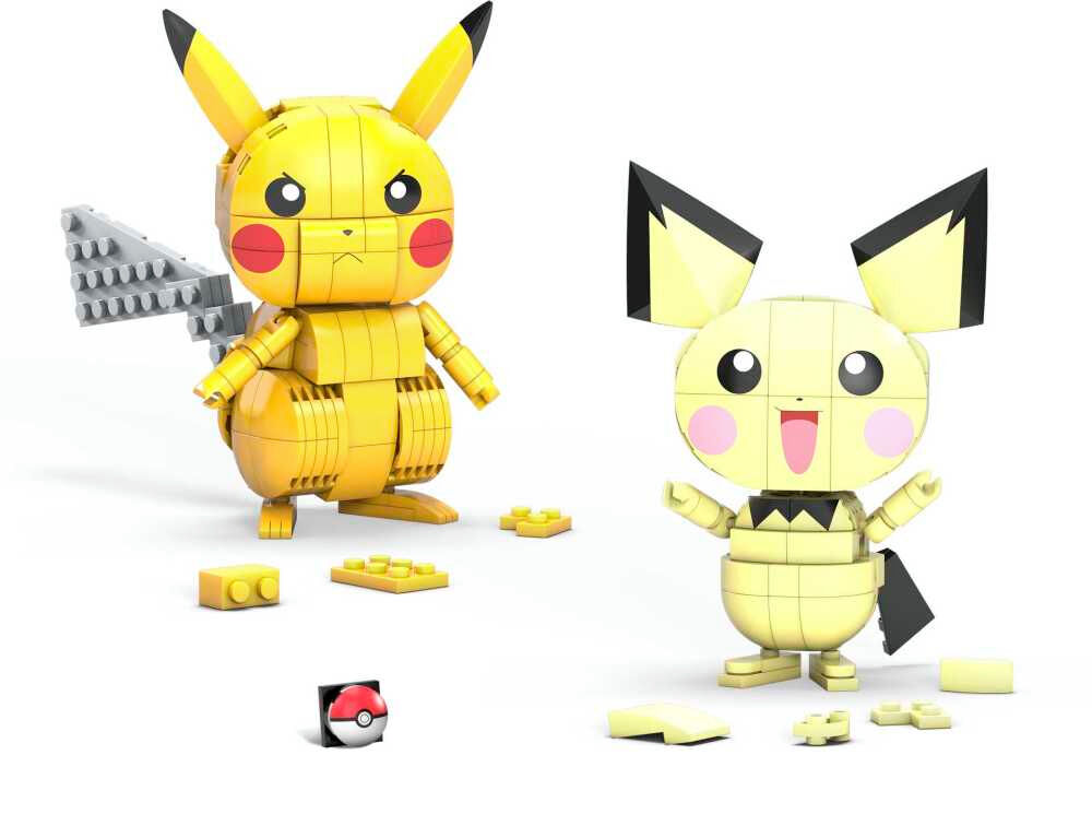 mega construx pikachu evolution trio