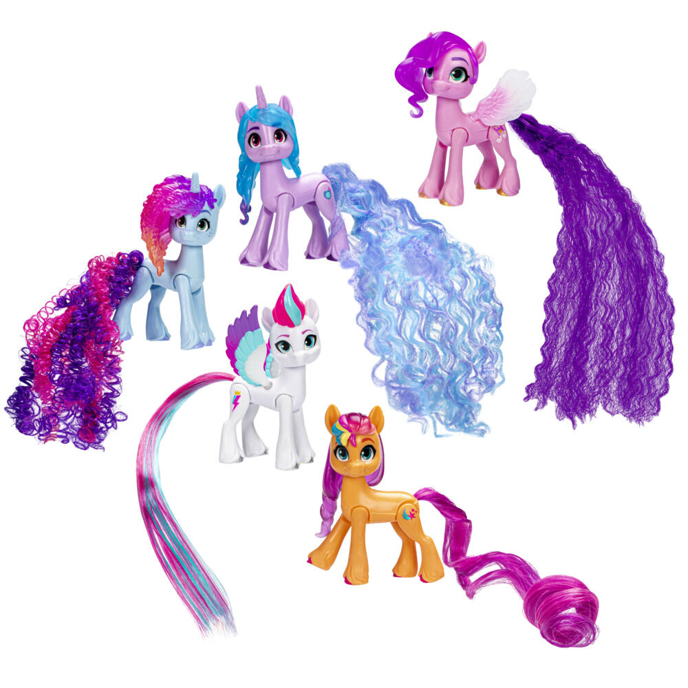 My Little Pony Toys Celebration Tails 5 Figure Set 3 Inch Small Dolls for Girls and Boys Unicorn Toys R Exclusive