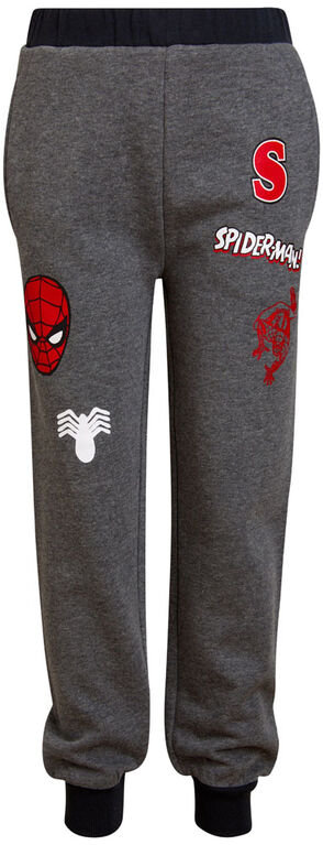 Marvel - tissu polaire - Spiderman / noir / 2T