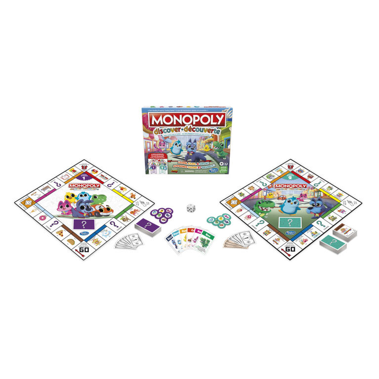 Monopoly Decouverte Jeu De Plateau Plateau Reversible 2 Niveaux Outils Pedagogiques Toys R Us Canada