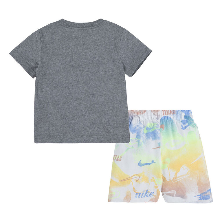Nike  T-shirt and Short Set - Rainbow - Size 2T