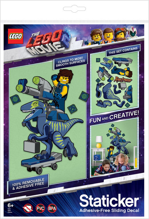 LEGO Staticker - LEGO Movie 2: Captain Rex & Raptor