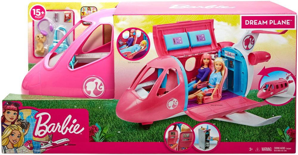 barbie pink plane