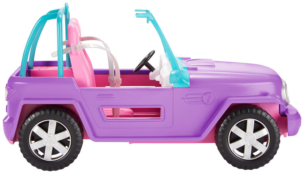 barbie jeep purple