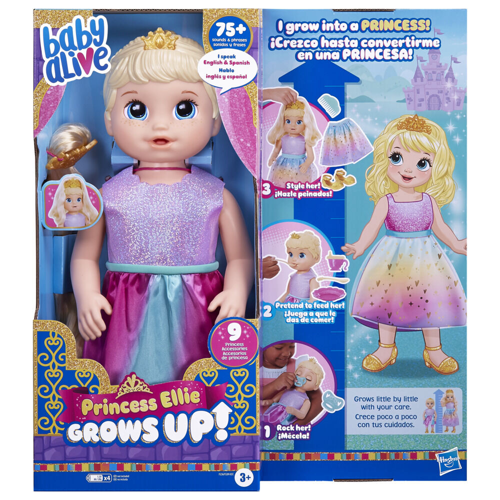 Baby Alive Princess Ellie Grows Up! Doll, Blonde Hair | Toys R Us