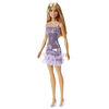 Barbie- Poupée - Blonde avec robe lavande métallique