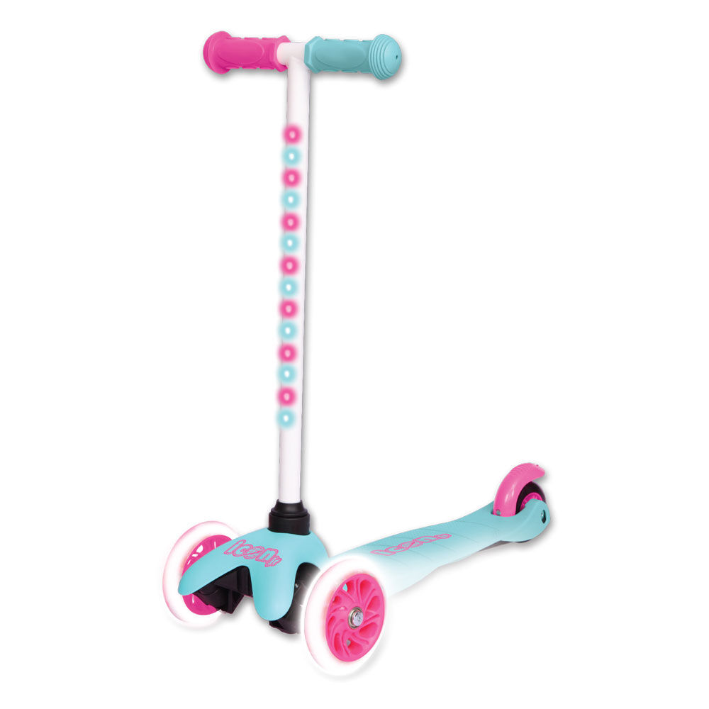 ICON Super Bright Light Up 3 Wheel Scooter Pink and Teal R Exclusive